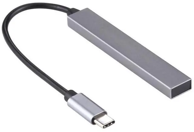 Alt view image 3 of 6 - T-818 TF + 3 x USB 3.0 to USB-C / Type-C HUB Adapter (Silver)