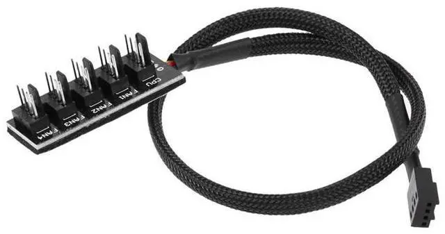 Alt view image 2 of 7 - 2 PCS Computer Fan PWM Hub Computer Chassis Fan Hub(A Drag Five)