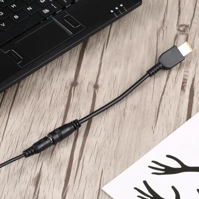 Alt view image 4 of 4 - 5.5mm x 2.1mm to Big Square USB Power Converter Cable for Thinkpad/ThinkBook/Xiaoxin