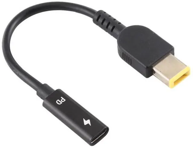 Alt view image 3 of 4 - USB-C / Type-C to Big Square USB Port Power Adapter Charger Cable For Thinkpad / ThinkBook / Xiaoxin