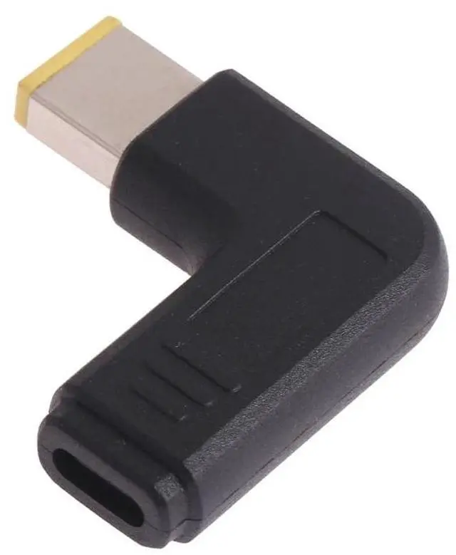 Alt view image 3 of 4 - USB-C / Type-C Female to Big Square Male Plug Elbow Adapter Connector for Laptops