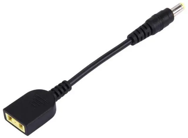 Alt view image 2 of 4 - Big Square Female (First Generation) to 5.5 x 2.5mm Male Interfaces Power Adapter Cable for Laptop Notebook, Length: 10cm