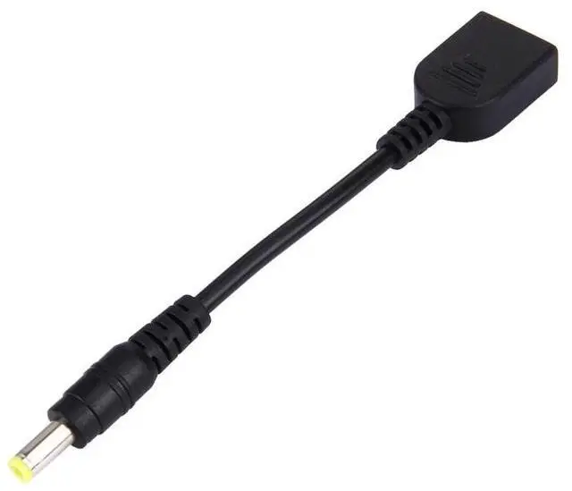 Alt view image 3 of 4 - Big Square Female (First Generation) to 5.5 x 2.5mm Male Interfaces Power Adapter Cable for Laptop Notebook, Length: 10cm