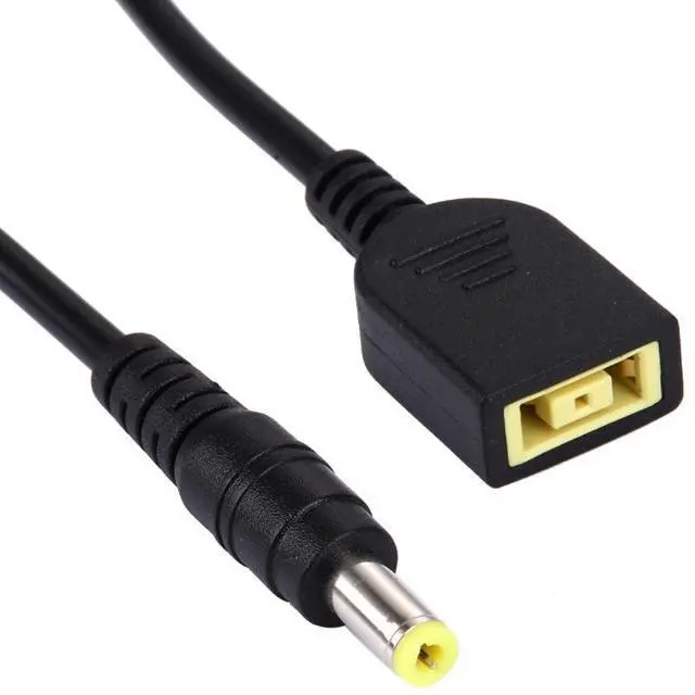 Alt view image 4 of 4 - Big Square Female (First Generation) to 5.5 x 2.5mm Male Interfaces Power Adapter Cable for Laptop Notebook, Length: 10cm