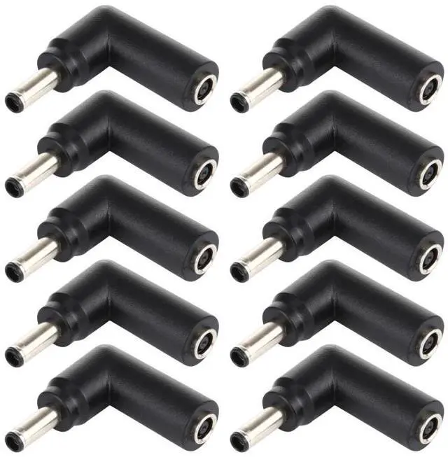Main image of 10 PCS 4.5 x 3.0mm Female to 4.5 x 3.0mm Male Plug Elbow Adapter Connector