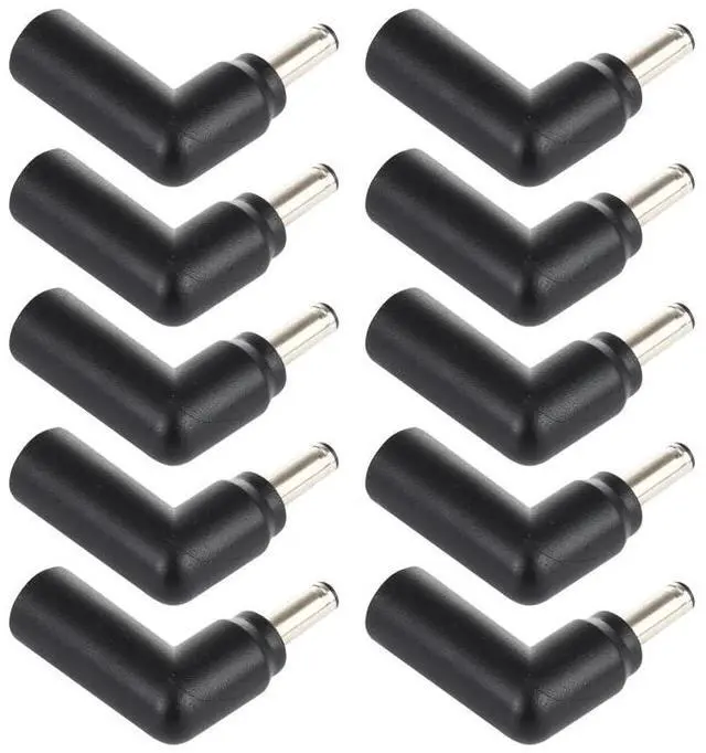 Alt view image 4 of 5 - 10 PCS 4.5 x 3.0mm Female to 4.5 x 3.0mm Male Plug Elbow Adapter Connector