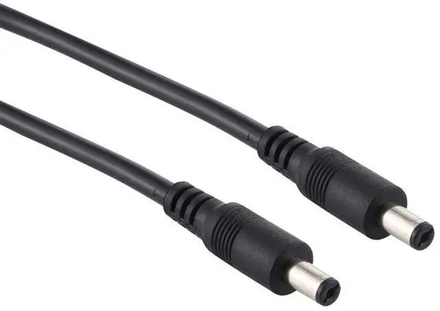 Alt view image 3 of 6 - 8A DC Power Plug 5.5 x 2.1mm Male to Male Adapter Connector Cable, Length:1m 1m (Black)