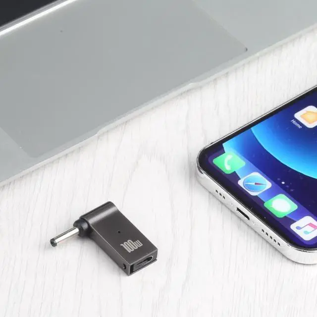 Alt view image 4 of 5 - 100W USB-C / Type-C Female to DC 3.5x1.35mm Male Computer Charging Adapter