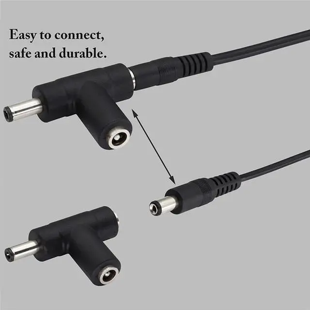 Alt view image 5 of 7 - 2A 5.5 x 2.1mm DC Power Supply Adapter Plug Coiled Cable Car Charger, Length: 40-140cm