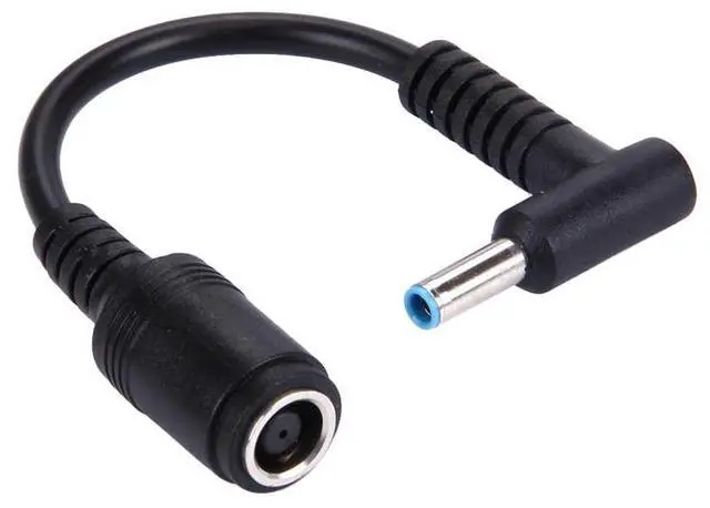Main image of 4.5 x 3.0mm Bent Male to 7.4 x 5.0mm Female Interfaces Power Adapter Cable for Laptop Notebook, Length: 10cm