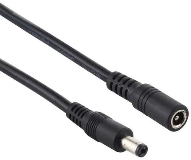 Alt view image 3 of 7 - 8A 5.5 x 2.1mm Female to Male DC Power Extension Cable, Length:3m 3m (Black)