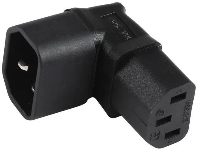 Alt view image 2 of 6 - C13 to C14 Elbow AC Power Plug Adapter Converter Socket