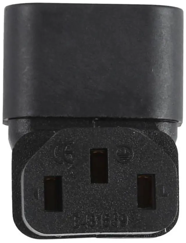 Alt view image 5 of 6 - C13 to C14 Elbow AC Power Plug Adapter Converter Socket