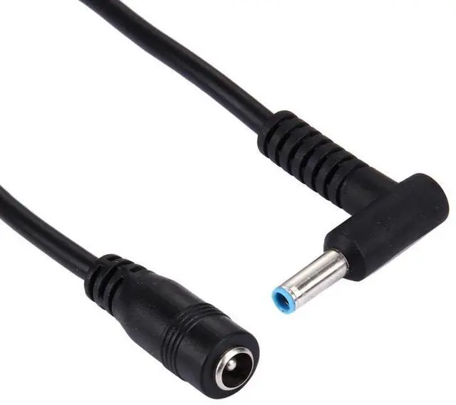 Alt view image 4 of 5 - 4.5 x 3.0mm Bent Male to 5.5 x 2.1mm Female Interfaces Power Adapter Cable for Laptop Notebook, Length: 10cm