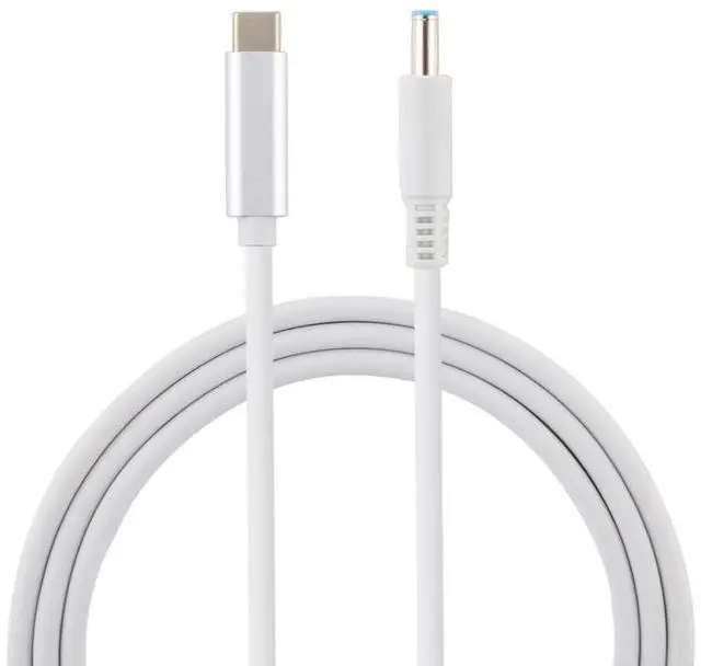 Main image of For HP USB-C / Type-C to 4.5 x 3.0mm Laptop Power Charging Cable, Cable Length: about 1.5m(White)