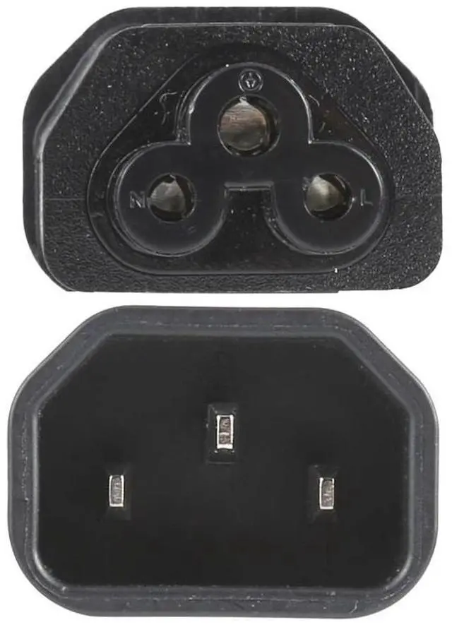Alt view image 4 of 5 - C5 to C14 AC Power Plug Adapter Converter Socket