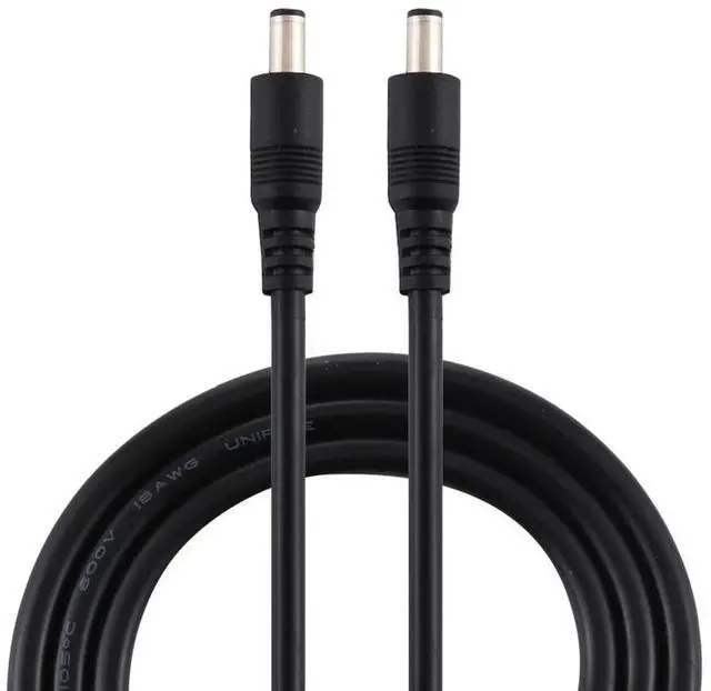 Main image of 8A DC Power Plug 5.5 x 2.1mm Male to Male Adapter Connector Cable, Length:1.5m 1.5m (Black)