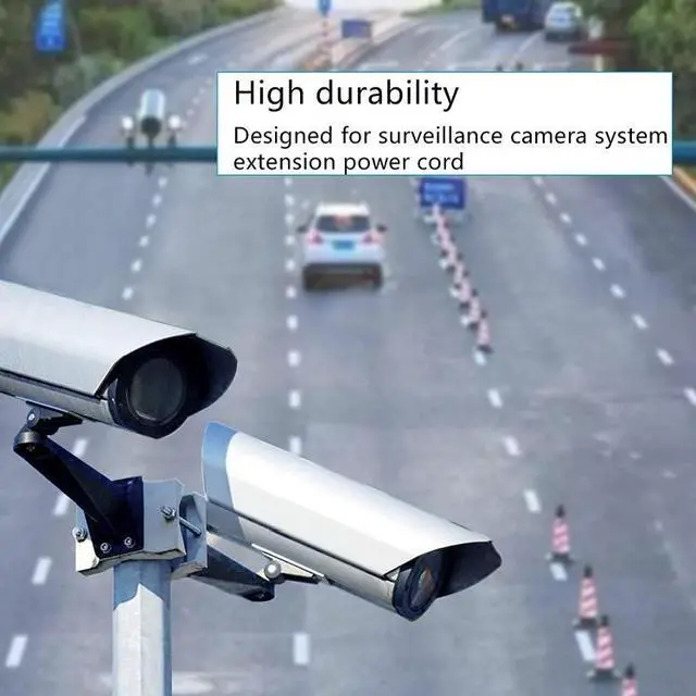 Alt view image 6 of 6 - 8A DC Power Plug 5.5 x 2.1mm Male to Male Adapter Connector Cable, Length:1.5m 1.5m (Black)