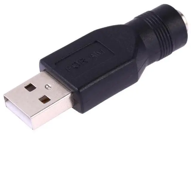 Alt view image 2 of 6 - USB Male to 5.5 x 2.1mm Female Plug Adapter Connector