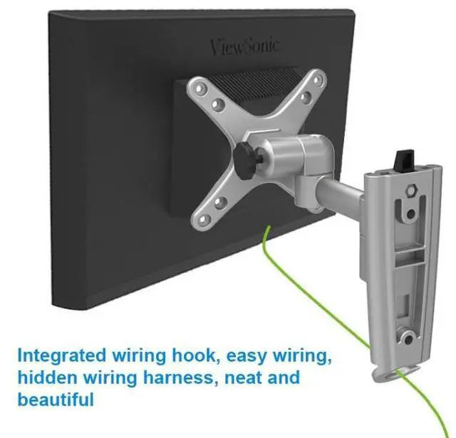 Alt view image 6 of 7 - Gibbon Mounts L03 Computer Monitor Wall Mount Bracket Aluminum Alloy Quick Release TV Bracket (Silver Gray)