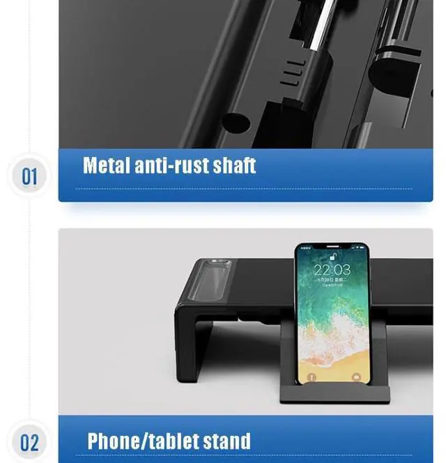Alt view image 3 of 7 - AP2002-2-A Display Increase Rack Notebook Storage BracketOlmaster, Style:Classic Style Classic Style