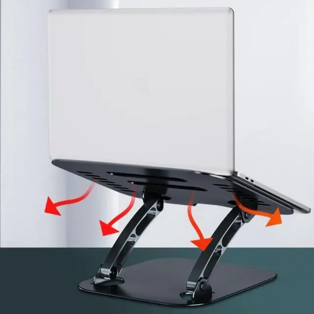 Alt view image 4 of 6 - N8 Laptop Holder Aluminum Alloy Laptop Holder (Black)