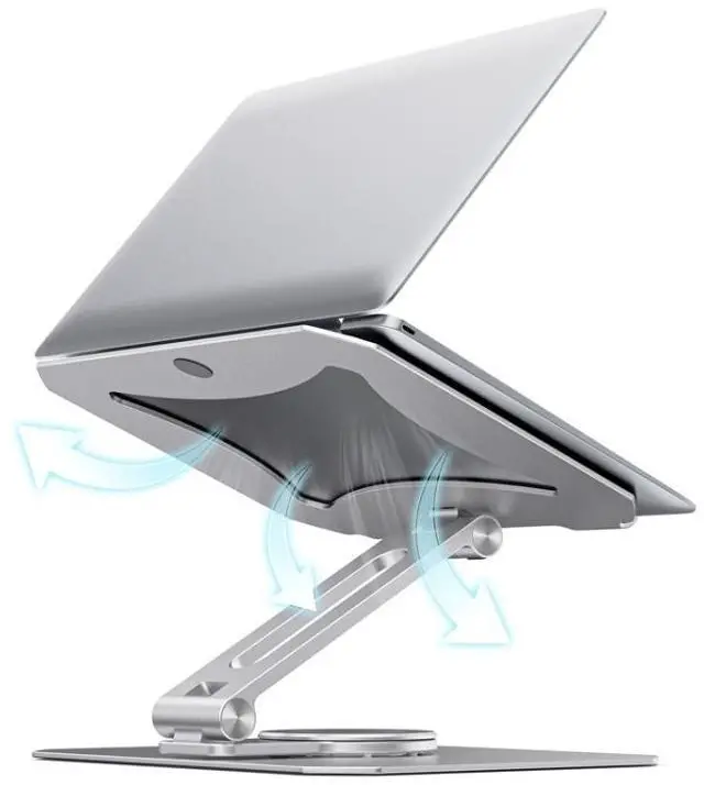 Alt view image 6 of 6 - BONERUY L02 Laptop Stand 360 Degrees Rotating Dissipation Heat Aluminum Alloly Holder L02