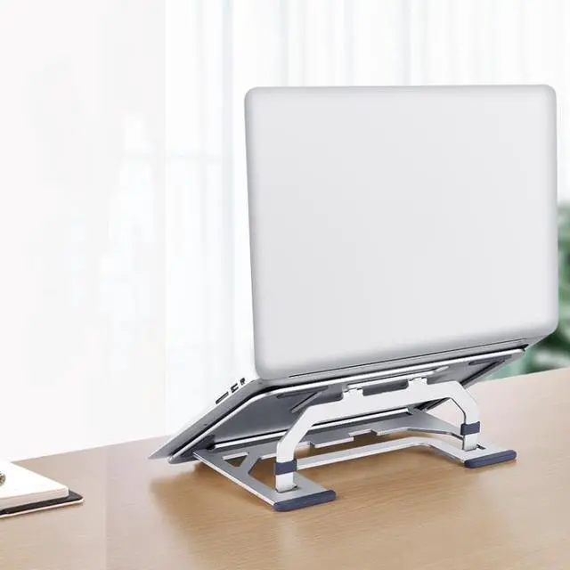 Alt view image 6 of 7 - LH-T610 Aluminum Alloy Laptop Bracket Folding Lifting Desktop Cooling Bracket(Elegant Silver)