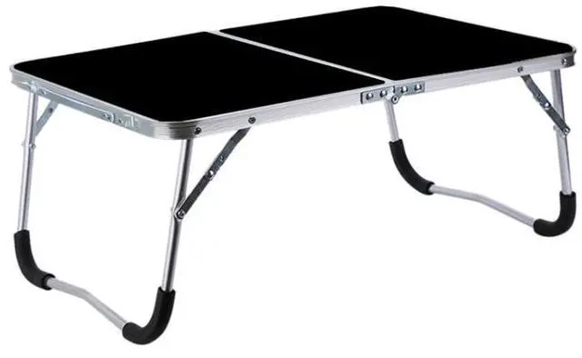 Main image of Rubber Mat Adjustable Portable Laptop Table Folding Stand Computer Reading Desk Bed Tray (Black)