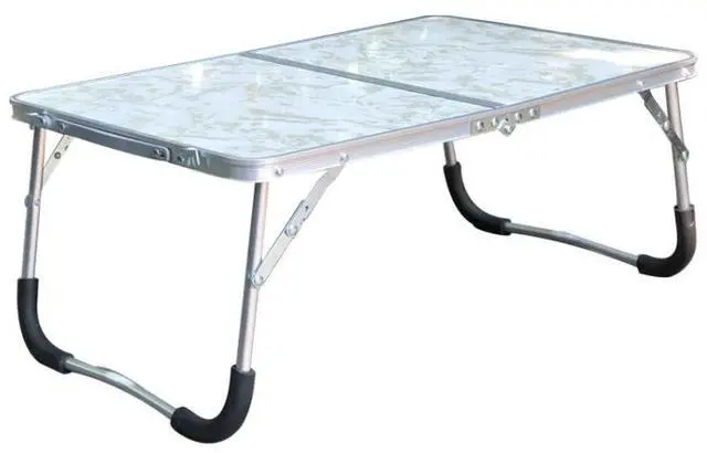 Alt view image 2 of 7 - Rubber Mat Adjustable Portable Laptop Table Folding Stand Computer Reading Desk Bed Tray (Black)