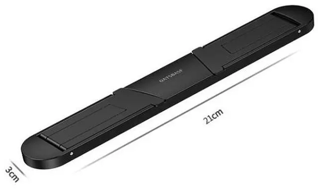 Alt view image 2 of 7 - Oatsbasf 03362 Laptop Cooling Stand Desktop Portable Suspended Vertical Stand(Black)