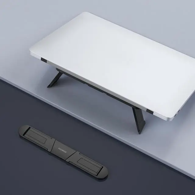Alt view image 7 of 7 - Oatsbasf 03362 Laptop Cooling Stand Desktop Portable Suspended Vertical Stand(Black)