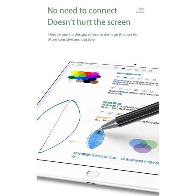 Alt view image 3 of 6 - JB05 Universal Magnetic Disc Pen Tip Stylus Pen for Mobile Phones and Tablets JB05 (Black)