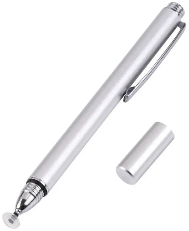 Main image of Universal Silicone Disc Nib Capacitive Stylus Pen (Silver)