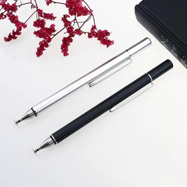 Alt view image 2 of 5 - AT-11 Mobile Phone Tablet Universal Touch Screen Capacitive Pen Precision Stylus(Black) (Silvery)