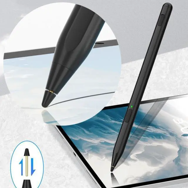 Alt view image 2 of 7 - Tablet Stylus Pen USI2.0 Protocol Pen Stylus Anti False Touch (Black)