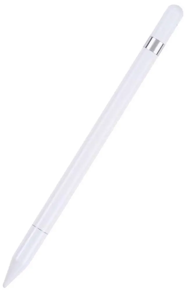 Main image of Pt360 2 in 1 Universal Silicone Disc Nib Stylus Pen with Common Writing Pen Function (White)