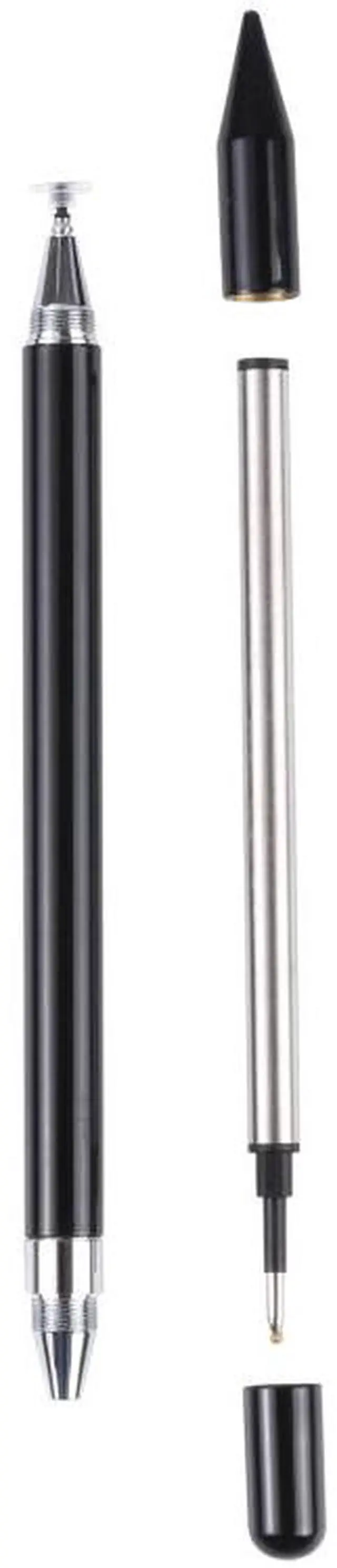 Alt view image 3 of 7 - Pt360 2 in 1 Universal Silicone Disc Nib Stylus Pen with Common Writing Pen Function (White)
