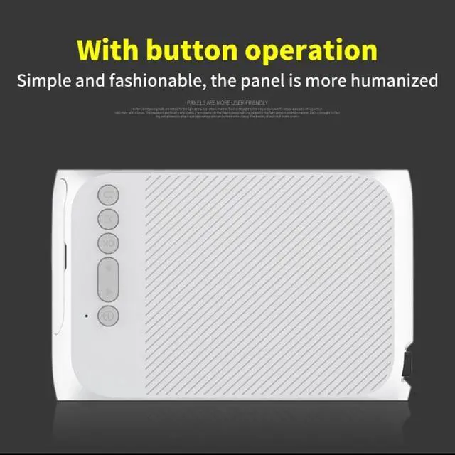 Alt view image 7 of 7 - YG320 320*240 Mini LED Projector Home Theater, Support HDMI & AV & SD & USB (Silver)