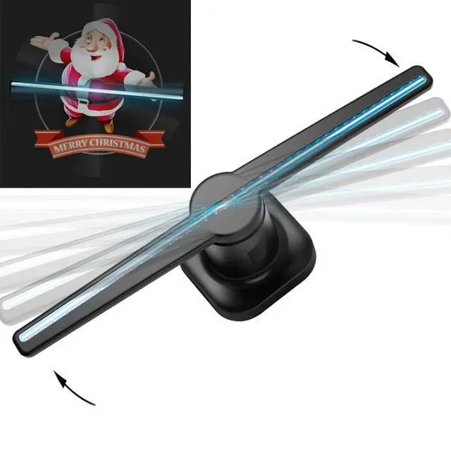 Main image of 42cm Diameter 450 x 224 Pixels Resolution 3D Advertisement Player Machine , 224 LEDs Hologram Holographic Display Fan with Remote Control, Support 4GB Micro SD Card, AC 100-240V