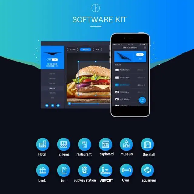 Alt view image 6 of 7 - 3D Hologram LED Fan Display Billboard with Shell, WiFi App Control, Display Resolution: 512 x 512 Pixels