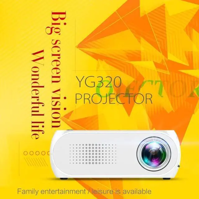 Alt view image 2 of 7 - YG320 320*240 Mini LED Projector Home Theater, Support HDMI & AV & SD & USB (Silver)
