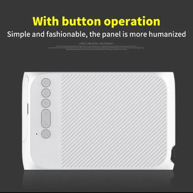 Alt view image 7 of 7 - YG320 320*240 Mini LED Projector Home Theater, Support HDMI & AV & SD & USB (Silver)