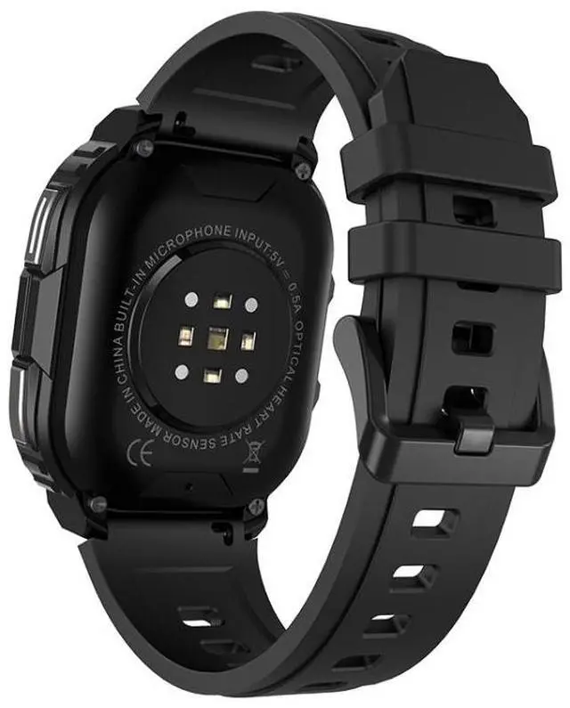 Alt view image 3 of 7 - LEMFO DM63 2.13 inch AMOLED Square Screen Smart Watch Android 8.1 2GB+16GB (Black)