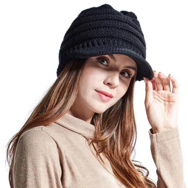 Alt view image 5 of 7 - YZ Binaural Call Music Bluetooth Cap Winter Warm Wireless Headset Cap