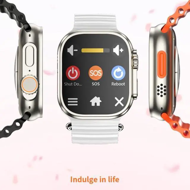 Alt view image 2 of 7 - GS29 2.08 inch IP67 Waterproof 4G Android 9.0 Smart Watch Support AI Video Call / GPS 2G+32G (Black)