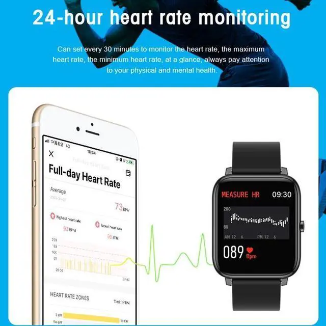 Alt view image 7 of 7 - P22 1.4 inch IPS Color Screen Smart Watch,IP67 Waterproof, Support Remote Camera /Heart Rate Monitoring/Sleep Monitoring/Sedentary Reminder/Blood Pressure Monitoring (Pink)