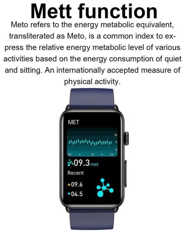 Alt view image 7 of 7 - Smart Watch Ring ECG Temperature Heart Rate Blood Pressure Health Bluetooth Talking Watch Black Silicone