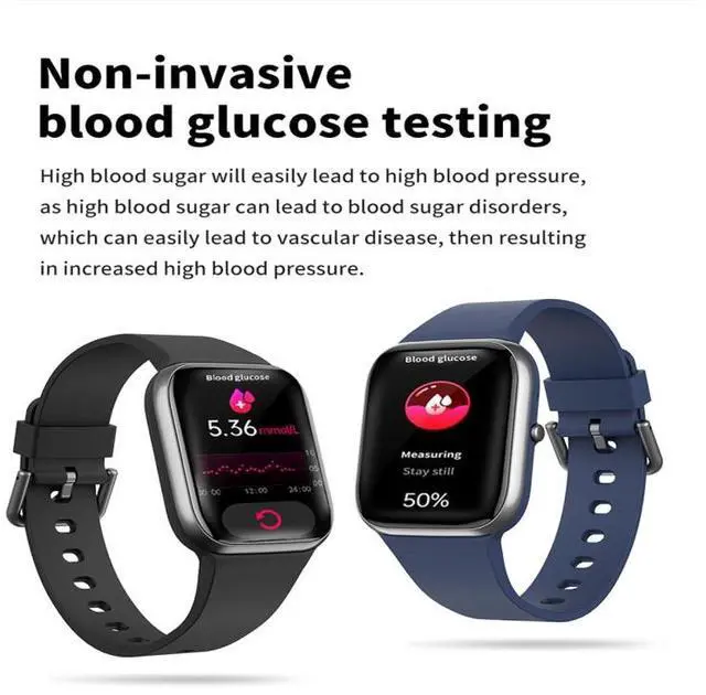 Alt view image 3 of 7 - Y9 Pro 1.85 inch Color Screen Smart Watch,Support Heart Rate Monitoring / Blood Pressure Monitoring (Black)