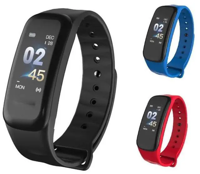 Alt view image 2 of 7 - TLW B1 Plus Fitness Tracker 0.96 inch Color Screen Bluetooth 4.0 Wristband Smart Bracelet, IP67 Waterproof, Support Sports Mode / Heart Rate Monitor / Sleep Monitor / Information Reminder (R